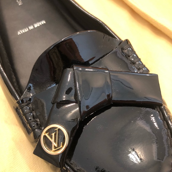 Louis Vuitton Women’s Black Loafers Shoes Size 36 - Picture 4 of 5